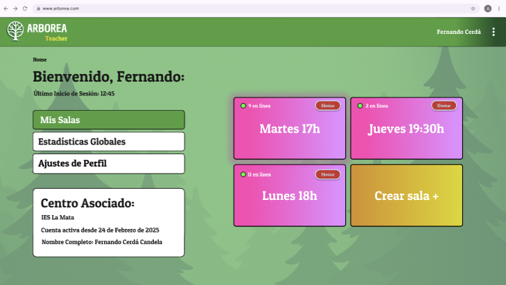 Arborea: Vista Profesor